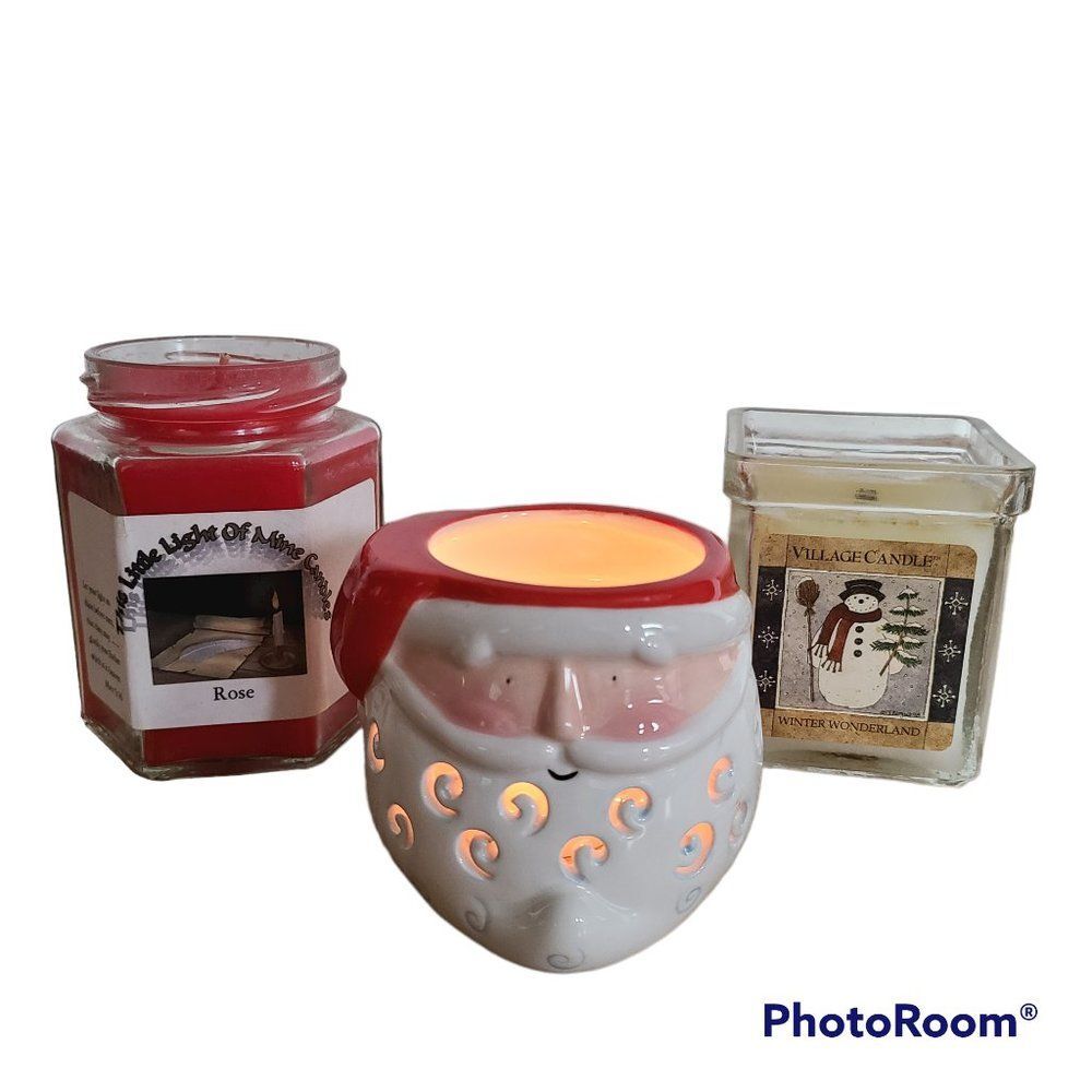 Winter Christmas Candle Trio Santa Votive Winter Wonderland This Little Light